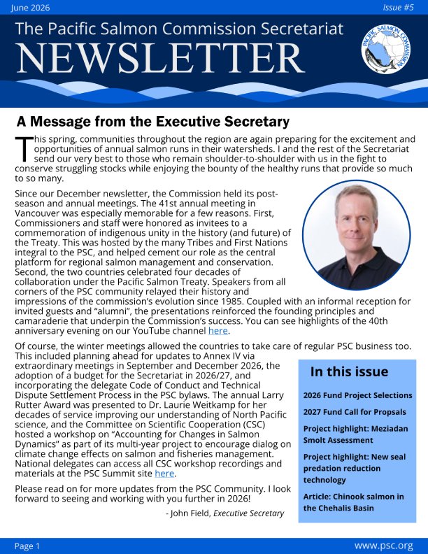 PSC Newsletter June 2026